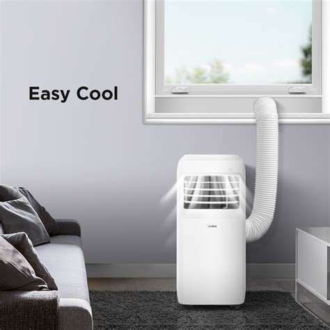 Real comfort compliant with the newest doe sacc and california energy commission testing standard for maximum cooling capability. 8,000 BTU Midea 3-in-1 Portable Air Conditioner White ...