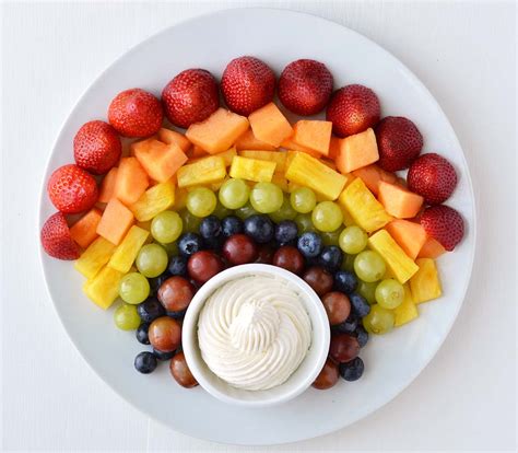 Fruit Rainbow With Cheesecake Cloud Dip Friday Is Cake Night