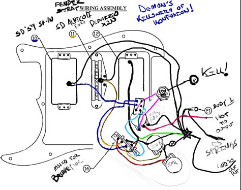 Does this wiring diagram actually give you the parallel neck pickup in position 2 or just a regular coil cut? UG Community @ Ultimate-Guitar.Com - Project: Demon's Killswitch of Konfusion (Fender strat)