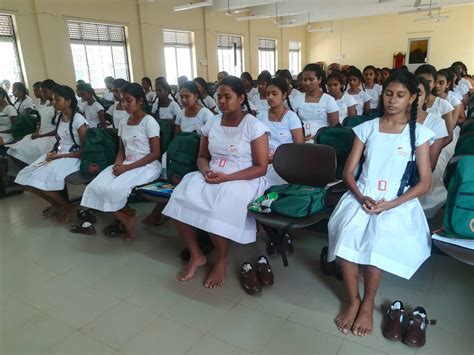 Sangamitta Balika Vidyalaya Students Practiced Mindfulness Sati