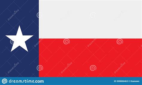 Flag Of The State Of Texas Stock Vector Illustration Of Business