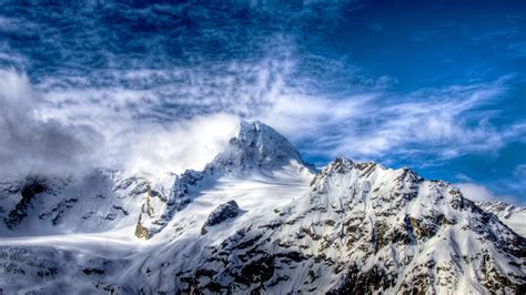 Download Wallpaper 1920x1080 Beautiful Snow Capped Mountains Full Hd