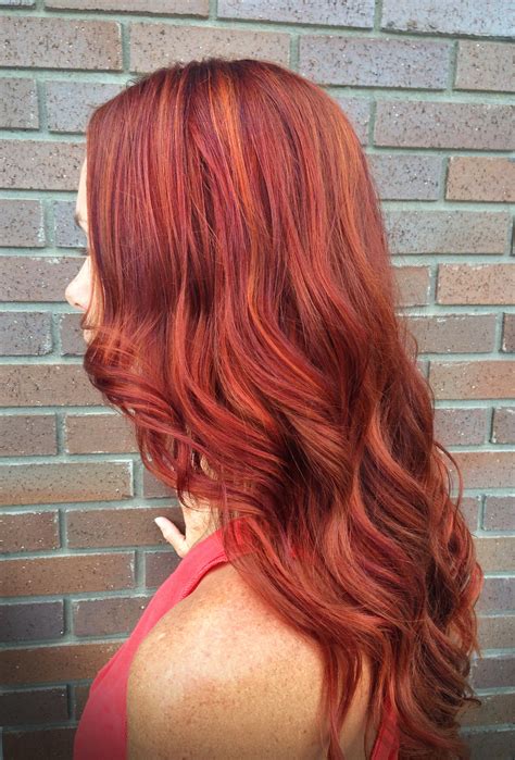 Red Orange Hair Color Hair By Alexa Shaw Hair Color Orange Red Orange Hair Orange Hair