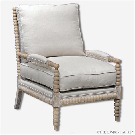 The spindles bring in texture and the armrests make this chair a gracious place to unwind. Kensington Chair | Spool Spindle Bobbin Arm Chair | Spool ...