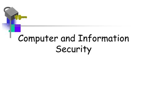 Ppt Computer And Information Security Powerpoint Presentation Free