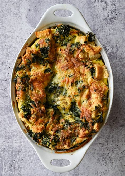 Spinach And Cheese Strata Once Upon A Chef