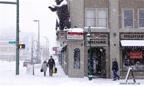 Heavy Snowfall Hits Anchorage Us Global Times