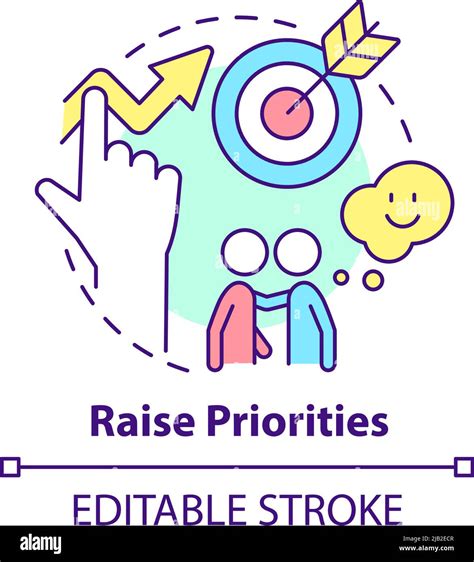 Raise Priorities Concept Icon Stock Vector Image And Art Alamy