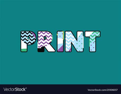 Print Concept Word Art Royalty Free Vector Image