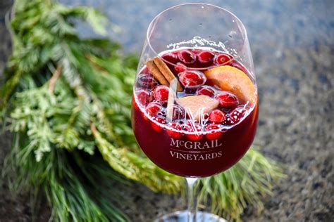 Holiday Sangria Recipe From Mcgrail Mcgrail Vineyards