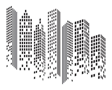 Modern City Skyline City Silhouette Vector Illustration In Flat 621059 Vector Art At Vecteezy