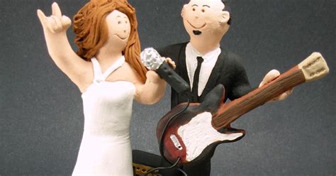 Custom Wedding Cake Toppers Singing Bride Wedding Cake Topper