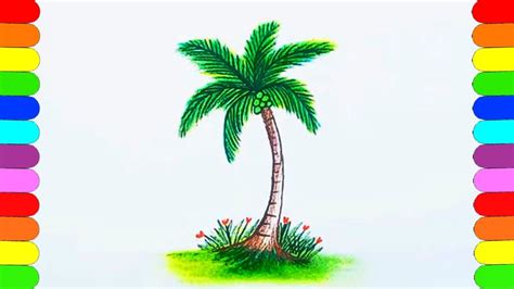 Aggregate More Than Coconut Tree Easy Drawing Nhadathoangha Vn