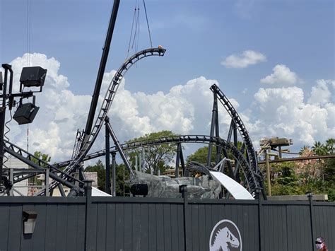 Photos Even More Track Rises For Jurassic Parks Velocicoaster At Universals Islands Of