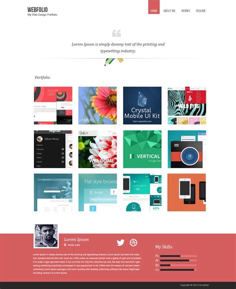 We did not find results for: Free Portfolio Website Templates (PSD) » CSS Author