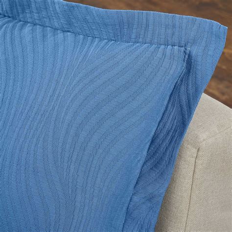 Superior Moretz Cotton Matelasse Bedspread Full Denim Blue