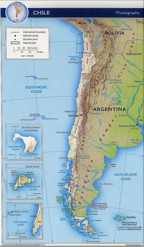Mapa Politico De Chile