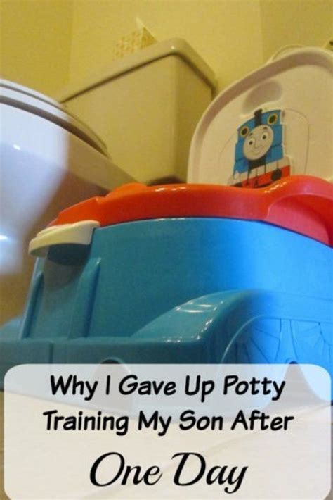 Why I Gave Up Potty Training My Son After One Day Potty Training