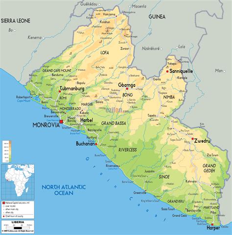 Maps Of Liberia Map Library Maps Of The World