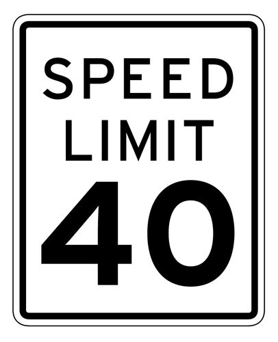 Speed Limit Sign Vector At Collection Of Speed Limit Sign Vector Free For