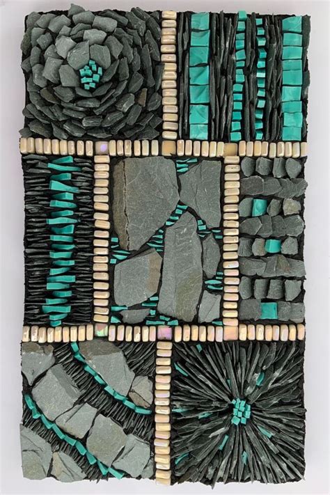 Learn How To Make A Mosaic With Slate Sample Piece From An Online