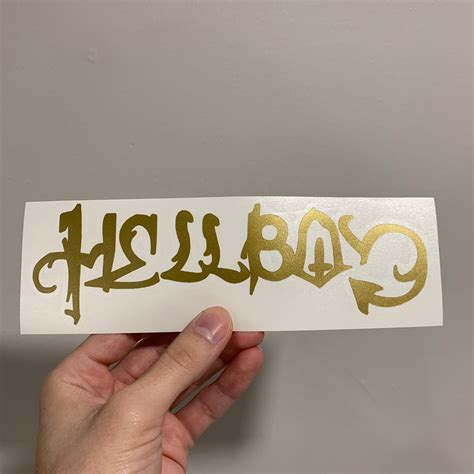 Hellboy Vinyl Window Decal Car Sticker Etsy