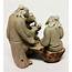 Bonsai MUDMEN TRIO Miniature Handmade Figurines 3