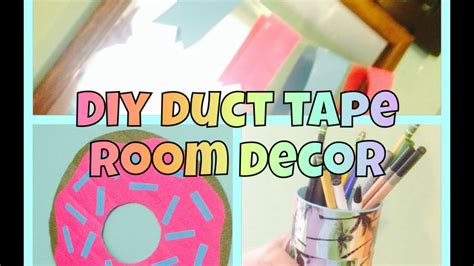 6 fun ways to decorate with. DIY Easy Duct Tape Room Decor - YouTube