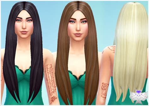Sims 4 Long Hair And Bangs Cc Maxis Match Plminsider