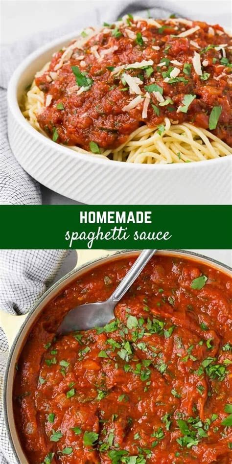 Homemade Spaghetti Sauce Recipe Homemade Spaghetti Sauce Italian