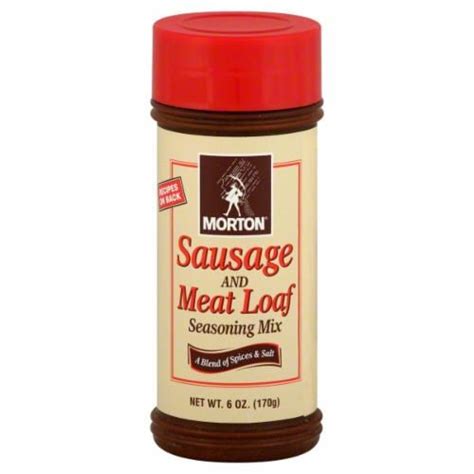 Morton Sausage And Meat Loaf Seasoning 6 Oz Kroger