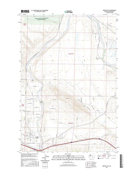 Mytopo Benton City Washington Usgs Quad Topo Map
