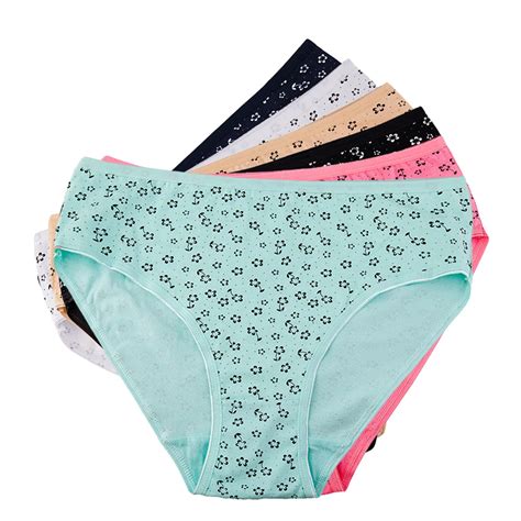 Buy Womens Underwear Cotton Floral Print Panties