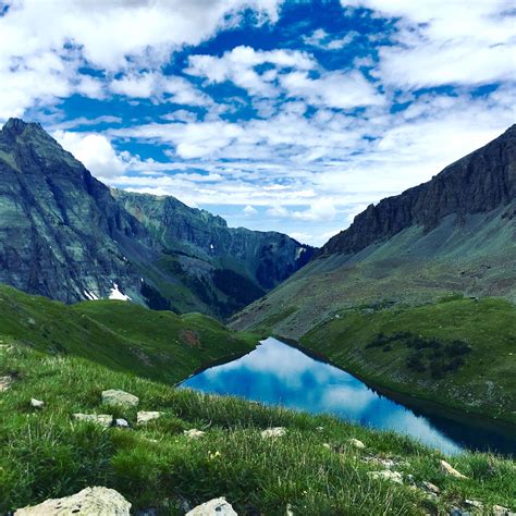 Sneffels wilderness boundary in approximately 1.4 miles, where wilderness regulations apply. Blue Lakes Trail, Ridgeway, Colorado. OC [3024x3024 ...
