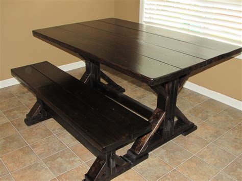 Our farmhouse table plans have been built tens of thousands of times and are in homes all over the world. CUSTOM SQUARE FARMHOUSE FARM TABLE w/ MATCHING BENCHES ...