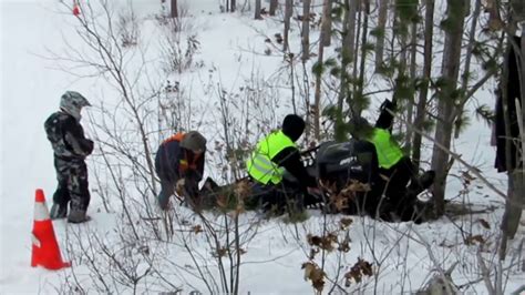 Hillcross Sends Snowmobile Into Trees Just Snowmobiles Youtube