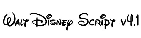 Walt Disney Script V41 Font