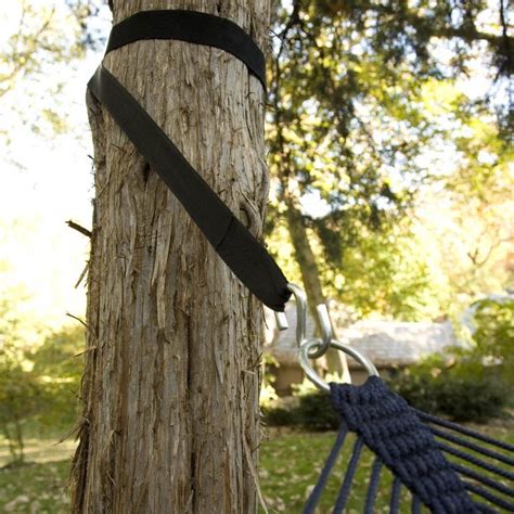 Diy adjustable tree hugger straps on a dd frontline hammock. How to Hang a Hammock Step by Step | Tree straps, Hammock tree straps, Hammock accessories