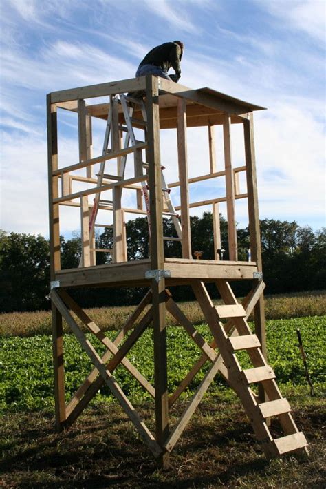 Hunting Blind Being Built With Simpson Strong Tie Connectors And