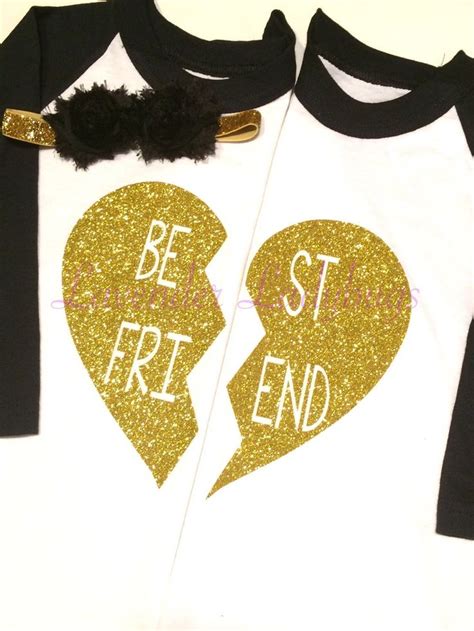 Matching Best Friend Shirt Split Best Friend Heart Shirts Best