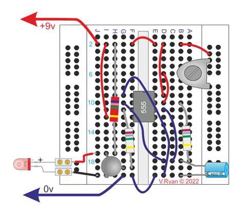 The 555 Astable Breadboard Circuit