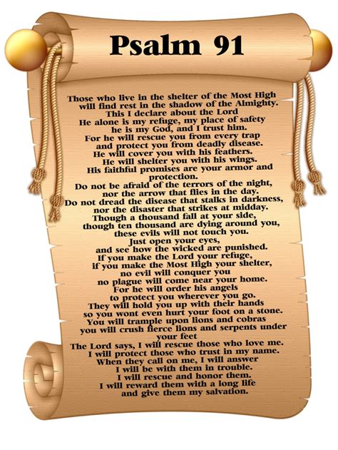 Printable Psalm 91 Printable Word Searches