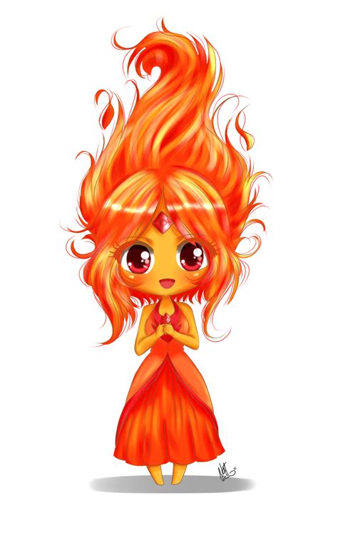 Chibi Flame Princess Adventure Time By Lyrithyhime On