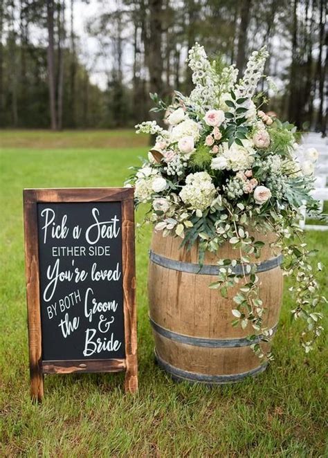 Outdoor Country Wedding Sign Ideas Emmalovesweddings