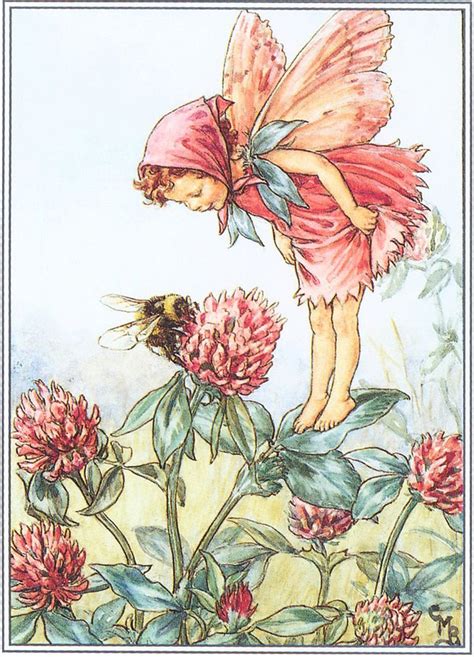 The Red Clover Fairy A Photo On Flickriver Fairy Art Flower