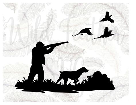 Svg File For Cricut And Cameo Hunting Svg Hunter Svg Bird Hunting Svg