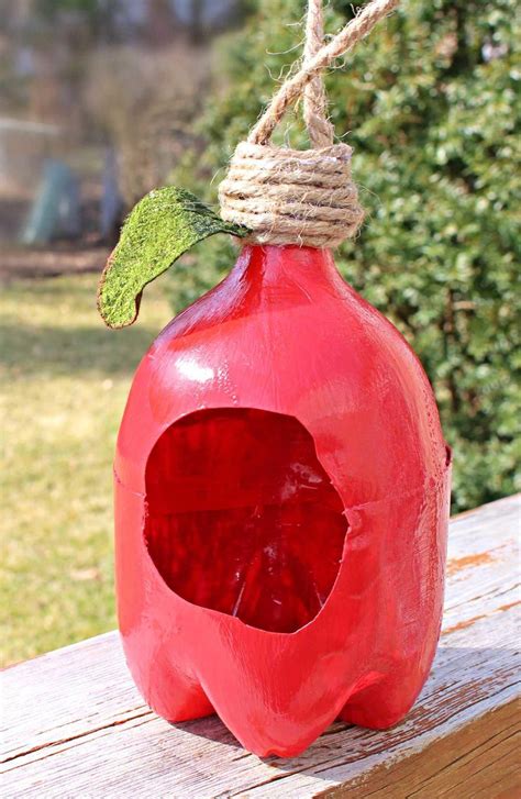 Recycled Plastic Bottle Bird Feeder Upcycled Crafts Recycle Plastic