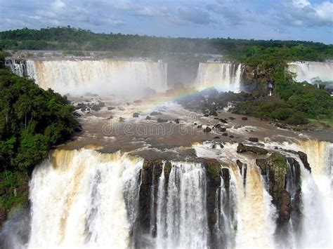 Iguazu Falls On The Brazilian Side Stock Photo Image Of Misiones