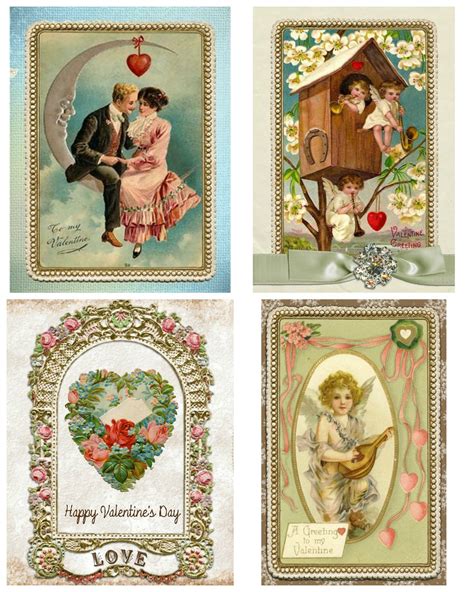 Check spelling or type a new query. Free Printable Vintage Valentine's Day Cards | Vintage valentines, Valentine day cards