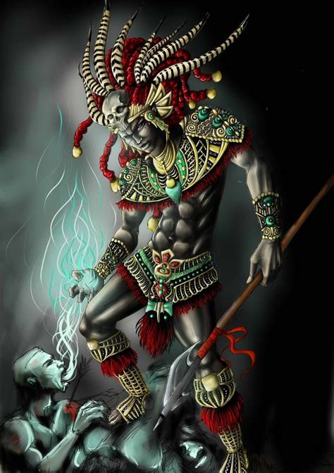 Aztec Warrior By XeNiitA On DeviantArt Aztec Drawing Aztec Art